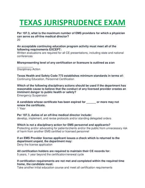 california jurisprudence exam|jurisprudence exam texas for dietitians.